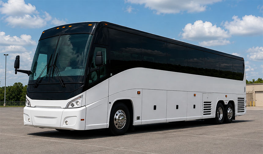 56-passenger charter bus in Tampa, FL